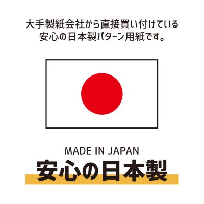 画像11: 【送料無料】商品名/パターン用紙＜75.5＞（晒クラフト紙） 900mm×1200mm 紙厚0.09mm 【50枚】