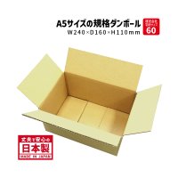 【送料無料】ダンボール 商品名/A5-110（100枚セット）/長さ240×幅160×高さ110（mm）【宅配60サイズ、A5サイズ】