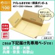 画像1: ダンボール 100サイズ 横長 長さ497×幅350×高さ64（mm） 【1枚のみ購入】★お届け先が＜滋賀県＞＜京都府＞＜大阪府＞＜兵庫県＞＜奈良県＞＜和歌山県＞の方専用ページ★ (1)