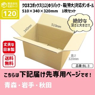 ダンボール専門店 1枚から全国へ通販 ダンボール 長さ510×幅340×高さ